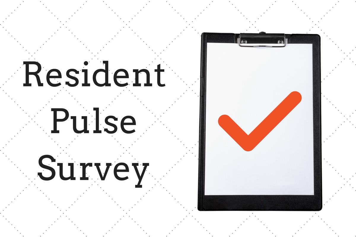Assessment Corner: Fall 2016 Resident Pulse Survey