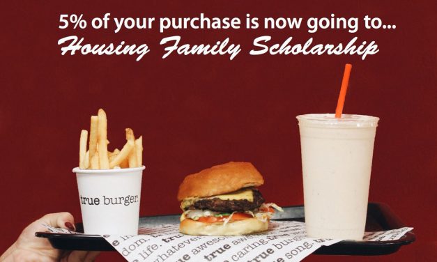 Eat a Burger, Support the Housing Scholarship